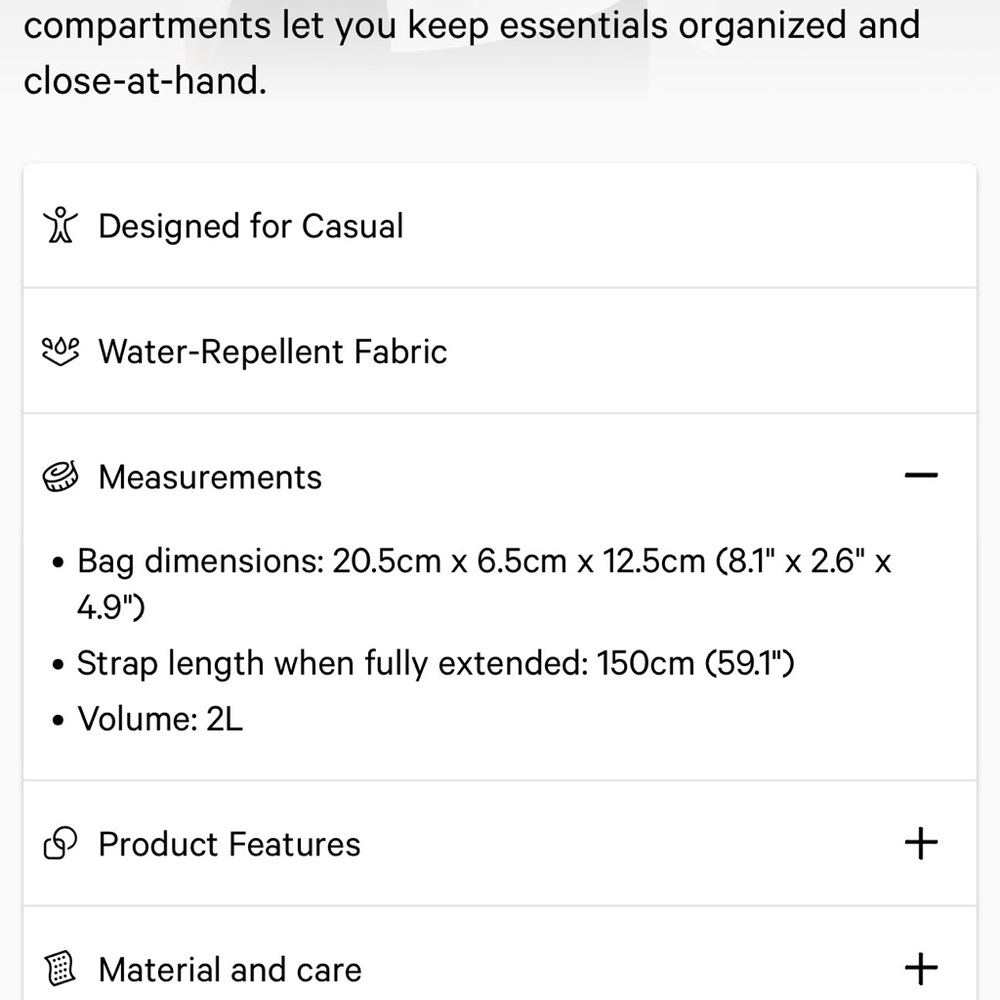 Lululemon Crossbody Camera bag 2L - Picture 10 of 12